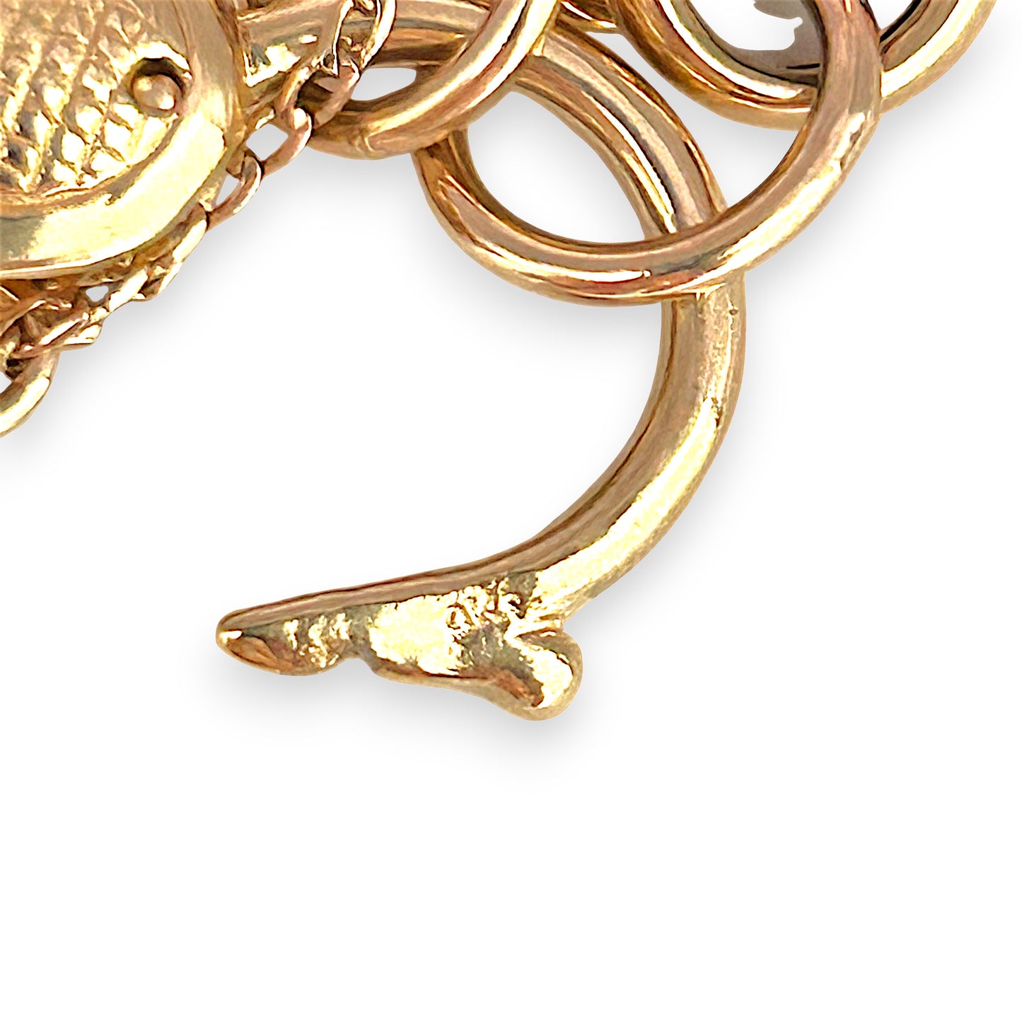 GOLD DEAL | 9ct (9K) Gold Refurbished Vintage Belcher 18cm Bracelet with Heart Padlock