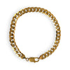 GOLD DEAL | 9ct (9K) Gold Refurbished Soft Edge Cuban Link Bracelet 21.5cm