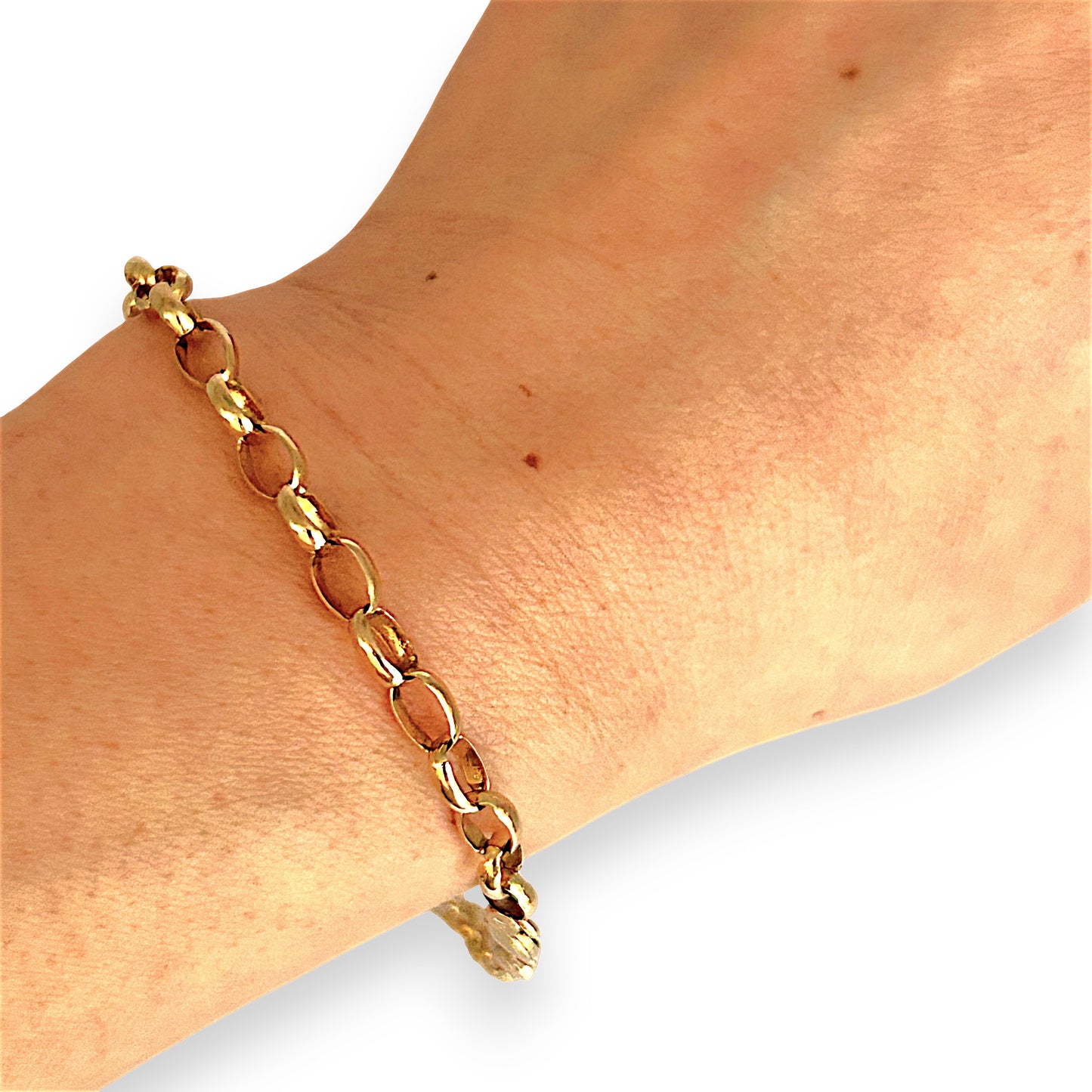 GOLD DEAL | FLASH SALE 9ct (9K) Gold Minimalist Belcher Bracelet 21cm