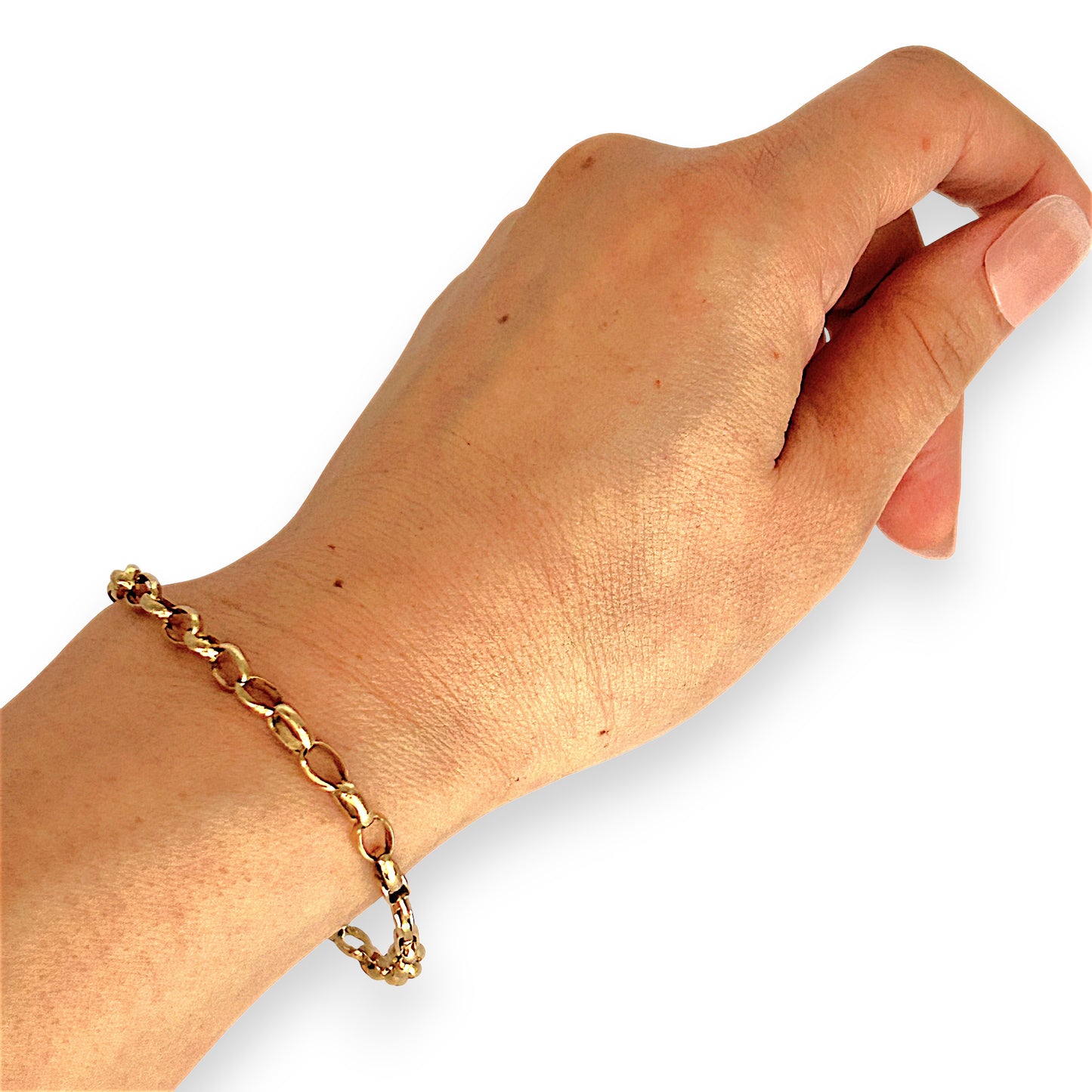 GOLD DEAL | FLASH SALE 9ct (9K) Gold Minimalist Belcher Bracelet 21cm