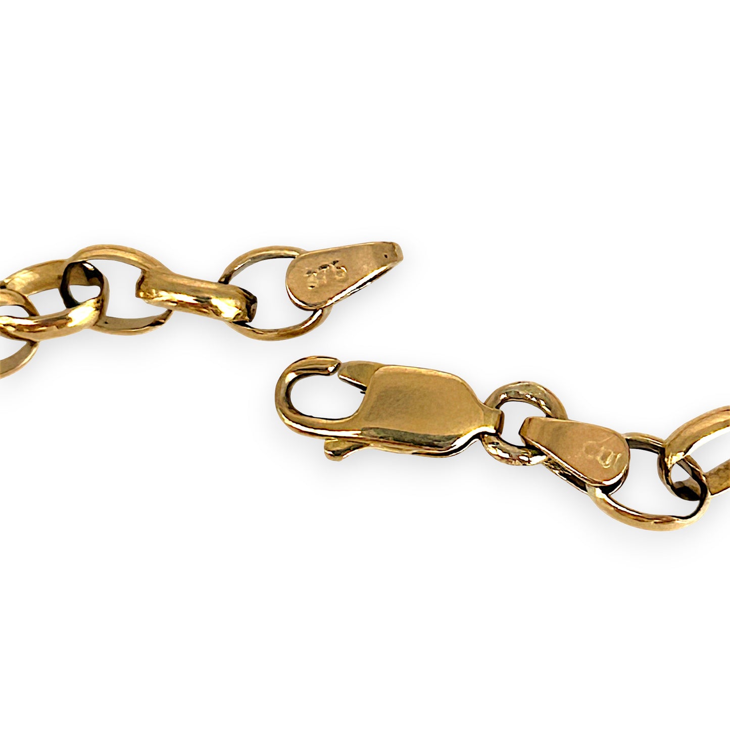 GOLD DEAL | FLASH SALE 9ct (9K) Gold Minimalist Belcher Bracelet 21cm