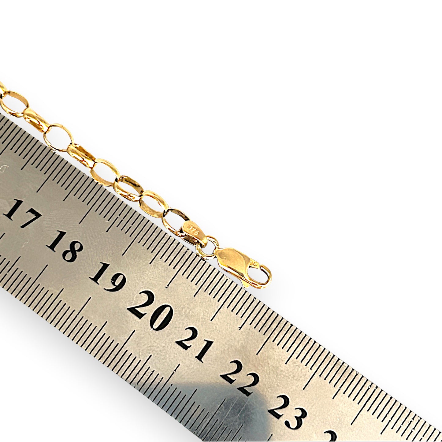 GOLD DEAL | FLASH SALE 9ct (9K) Gold Minimalist Belcher Bracelet 21cm
