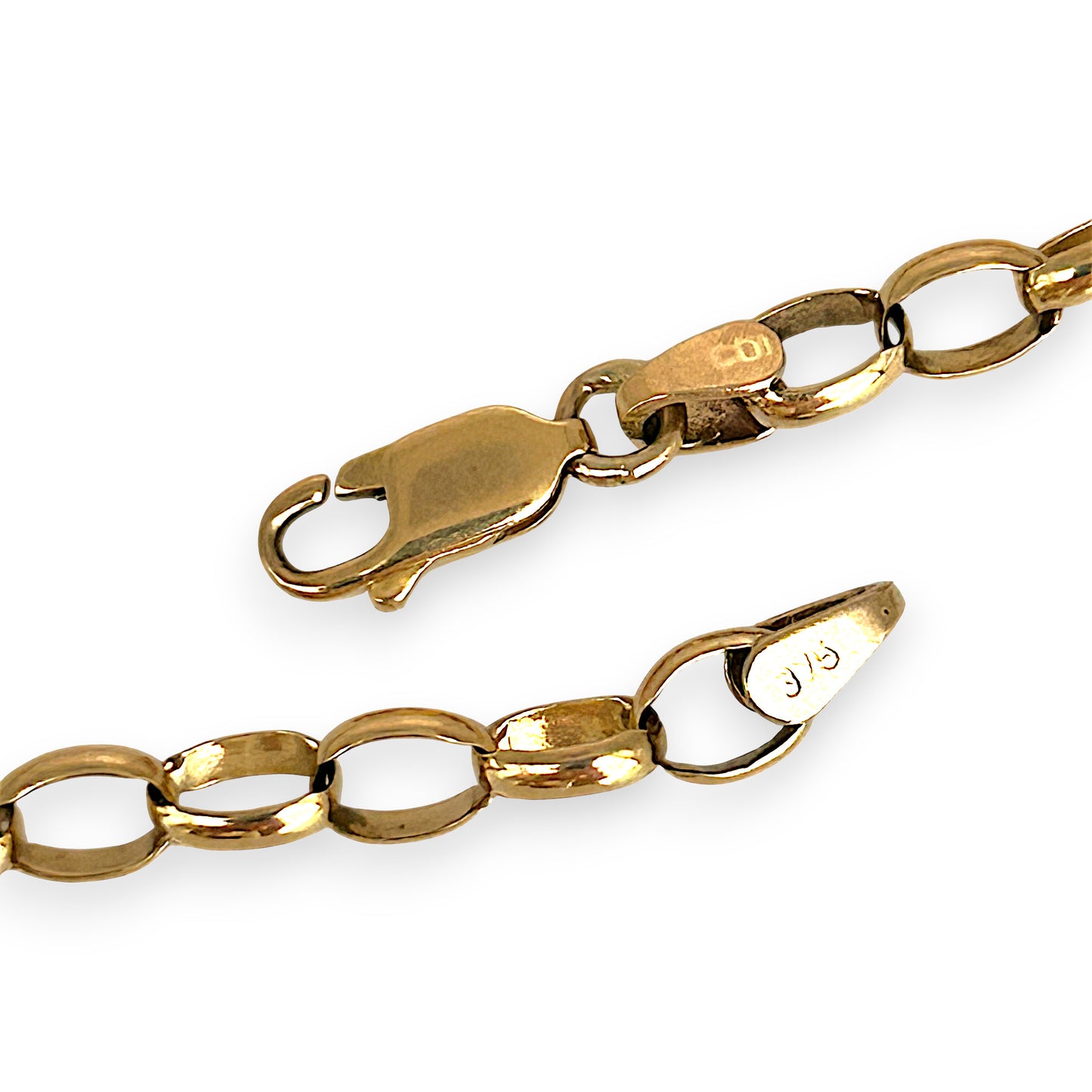 GOLD DEAL | FLASH SALE 9ct (9K) Gold Minimalist Belcher Bracelet 21cm