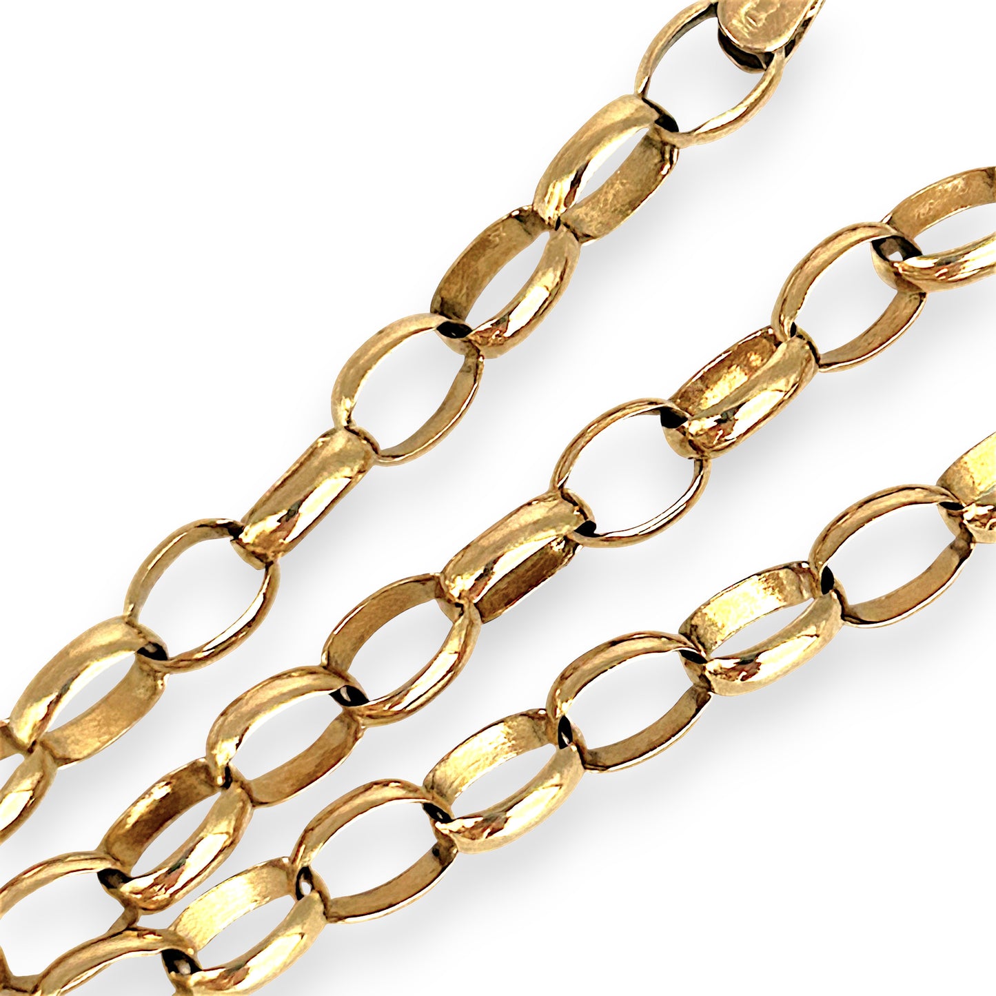 GOLD DEAL | FLASH SALE 9ct (9K) Gold Minimalist Belcher Bracelet 21cm