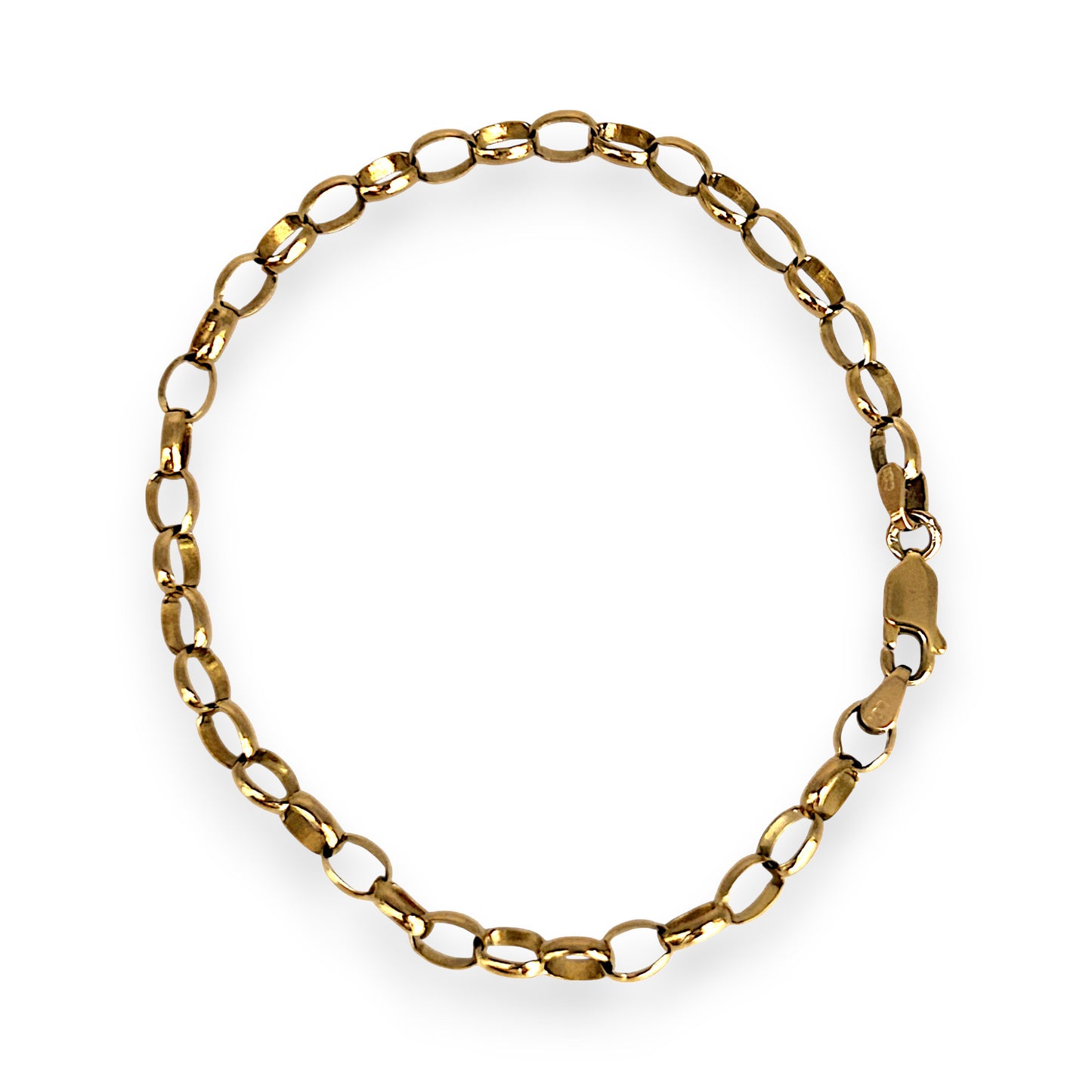 GOLD DEAL | FLASH SALE 9ct (9K) Gold Minimalist Belcher Bracelet 21cm