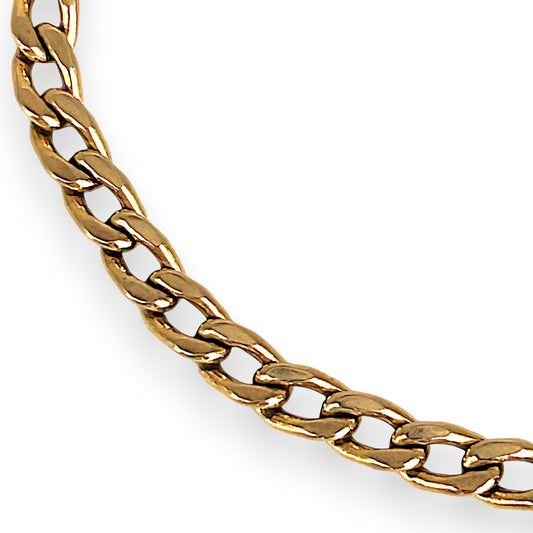GOLD DEAL | 9ct (9K) Gold Soft Rounded Curb Link Bracelet 18.5cm