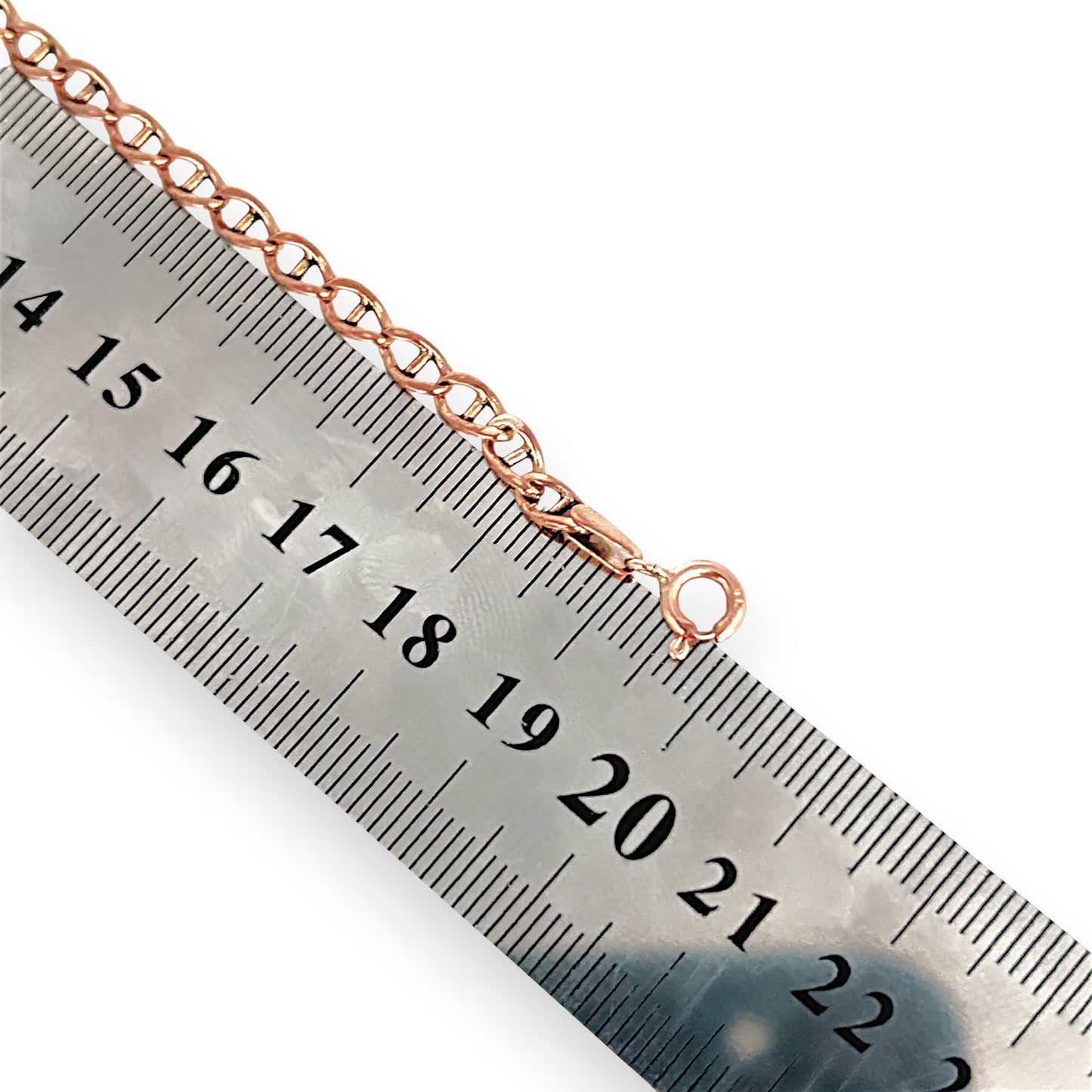 GOLD DEAL | 9ct (9K) Rose Gold 4.0mm Mariner Chain Bracelet Length 20cm