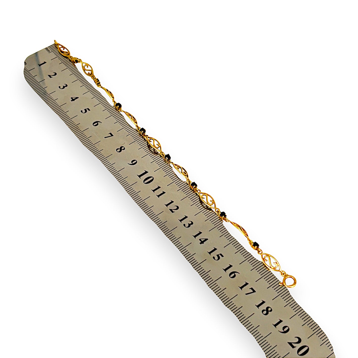GOLD DEAL | FLASH SALE 9ct (9K) Gold 18cm Serenova Link & Sapphire Bracelet
