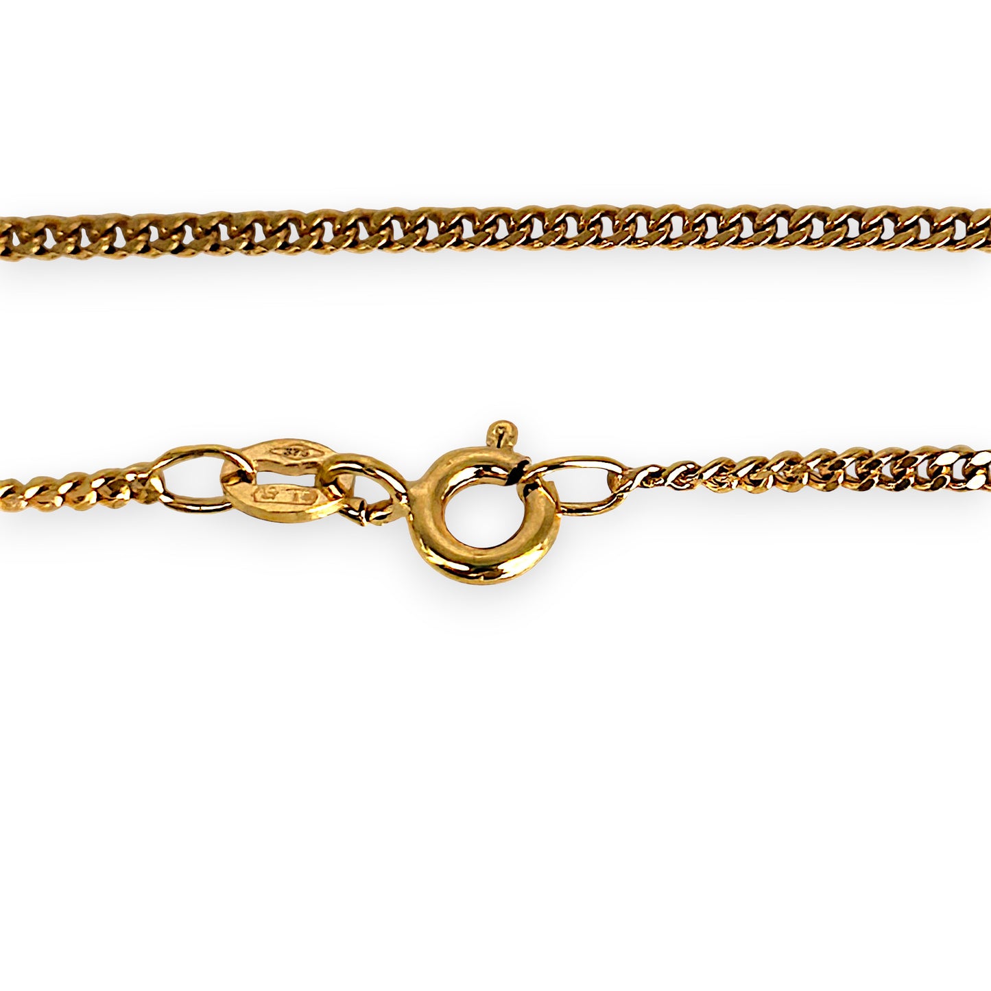GOLD DEAL | 9ct (9K) Gold Soft Feel Rounded Curb Link 50cm Chain