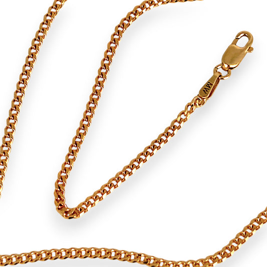GOLD DEAL | NZ 9ct (9K) Gold Majestic Curb Link 45cm Chain Refurbished