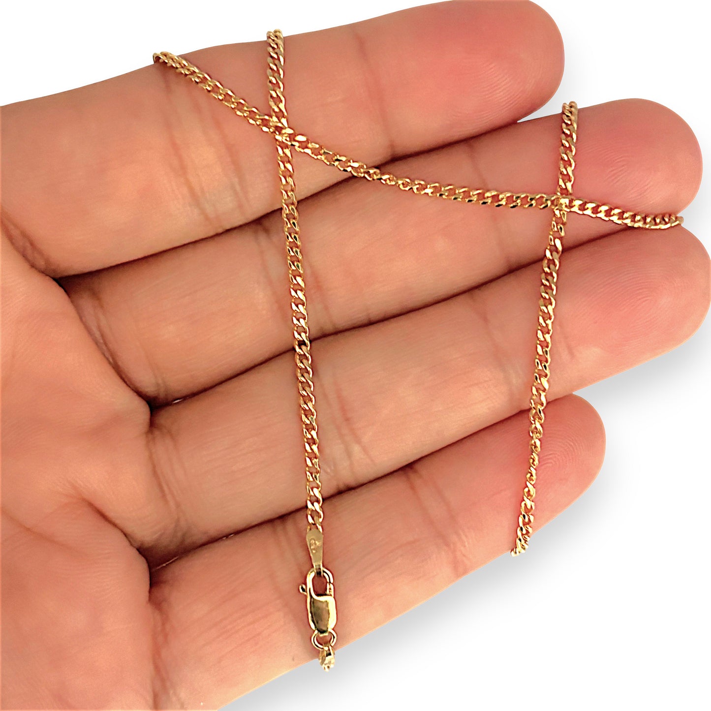 GOLD DEAL | NZ 9ct (9K) Gold Majestic Curb Link 45cm Chain Refurbished