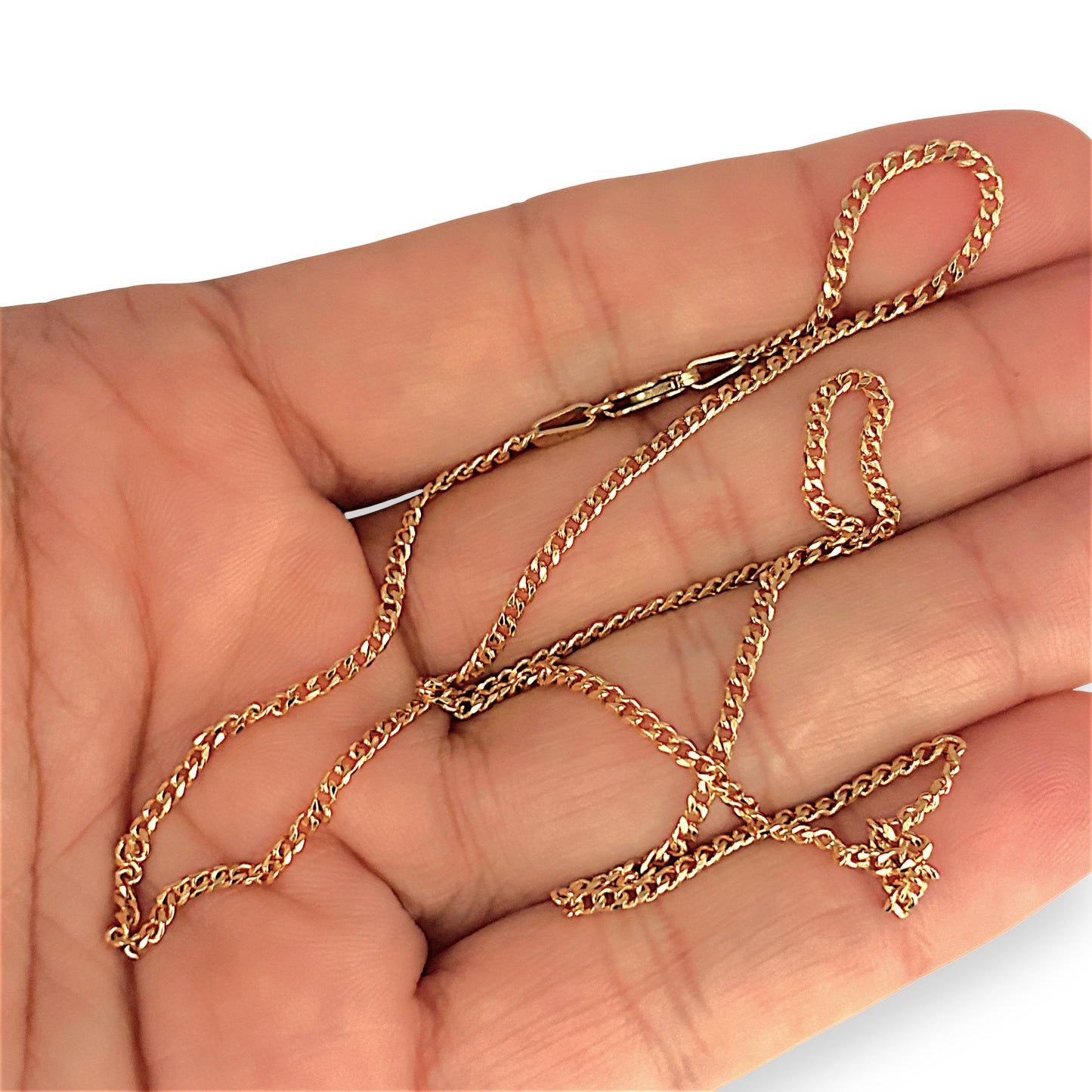GOLD DEAL | NZ 9ct (9K) Gold Majestic Curb Link 45cm Chain Refurbished