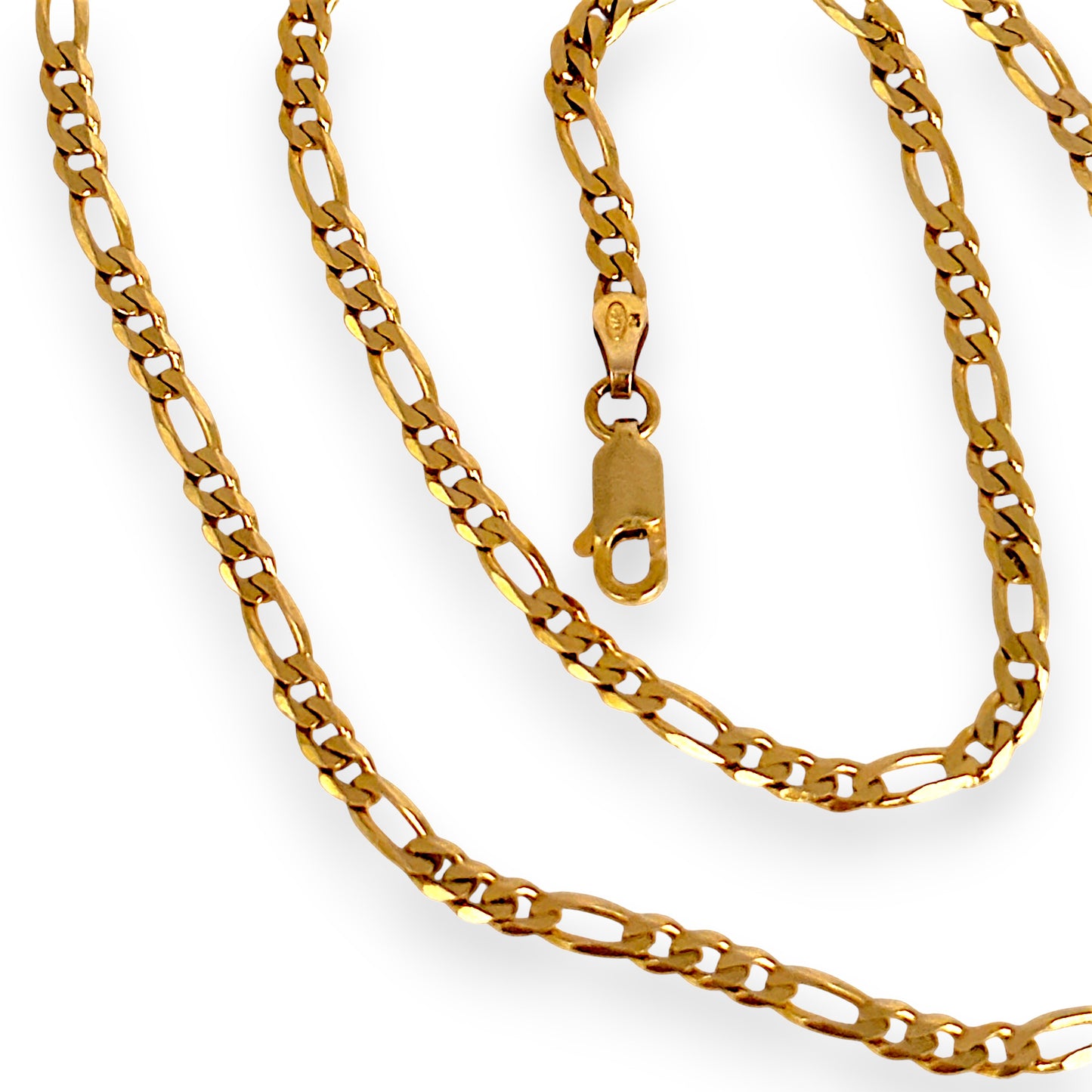 GOLD DEAL | NZ 9ct (9K) Gold Opulent 3 - 1 Figaro 45cm Chain Refurbished