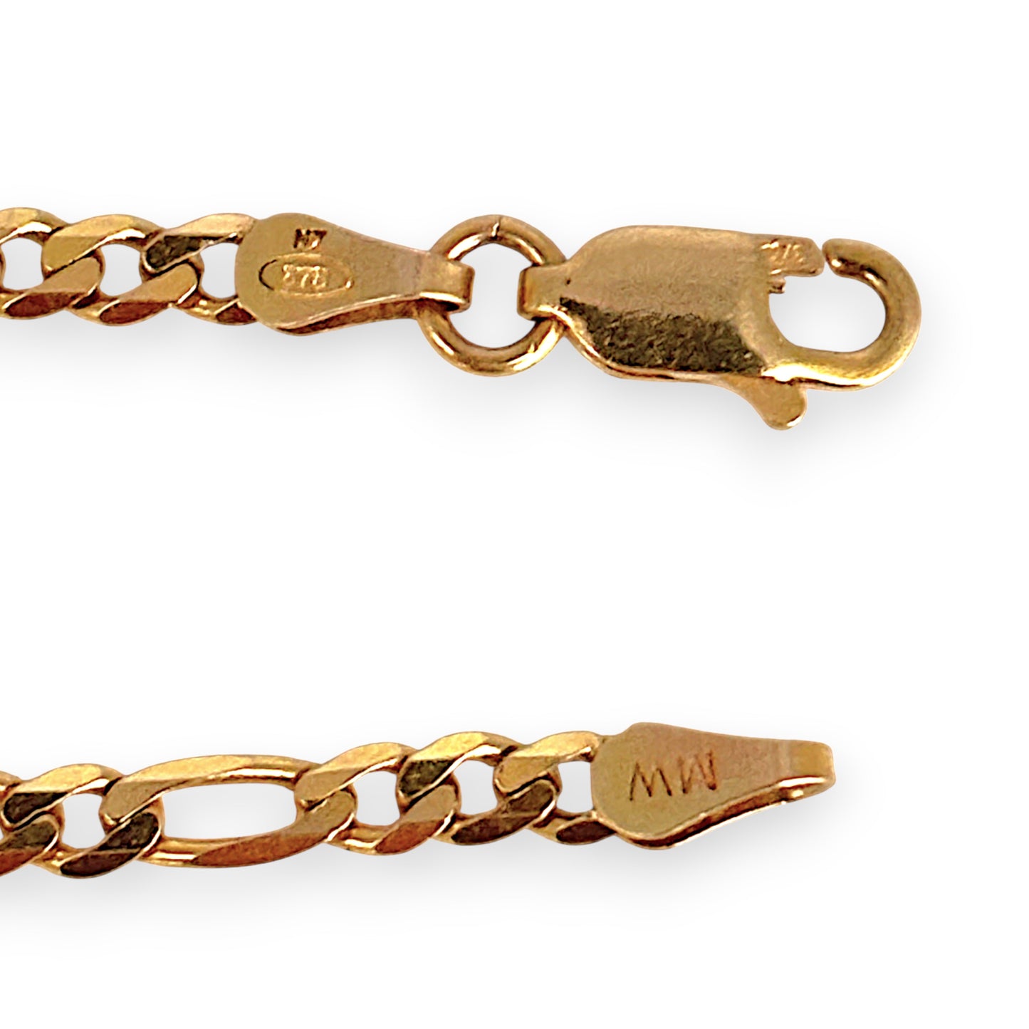 GOLD DEAL | NZ 9ct (9K) Gold Opulent 3 - 1 Figaro 45cm Chain Refurbished