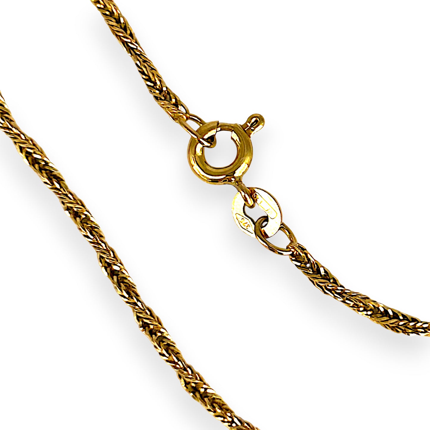 GOLD DEAL | 9ct (9K) Gold Spiraled Brilliance Twist 54cm Chain Refurbished