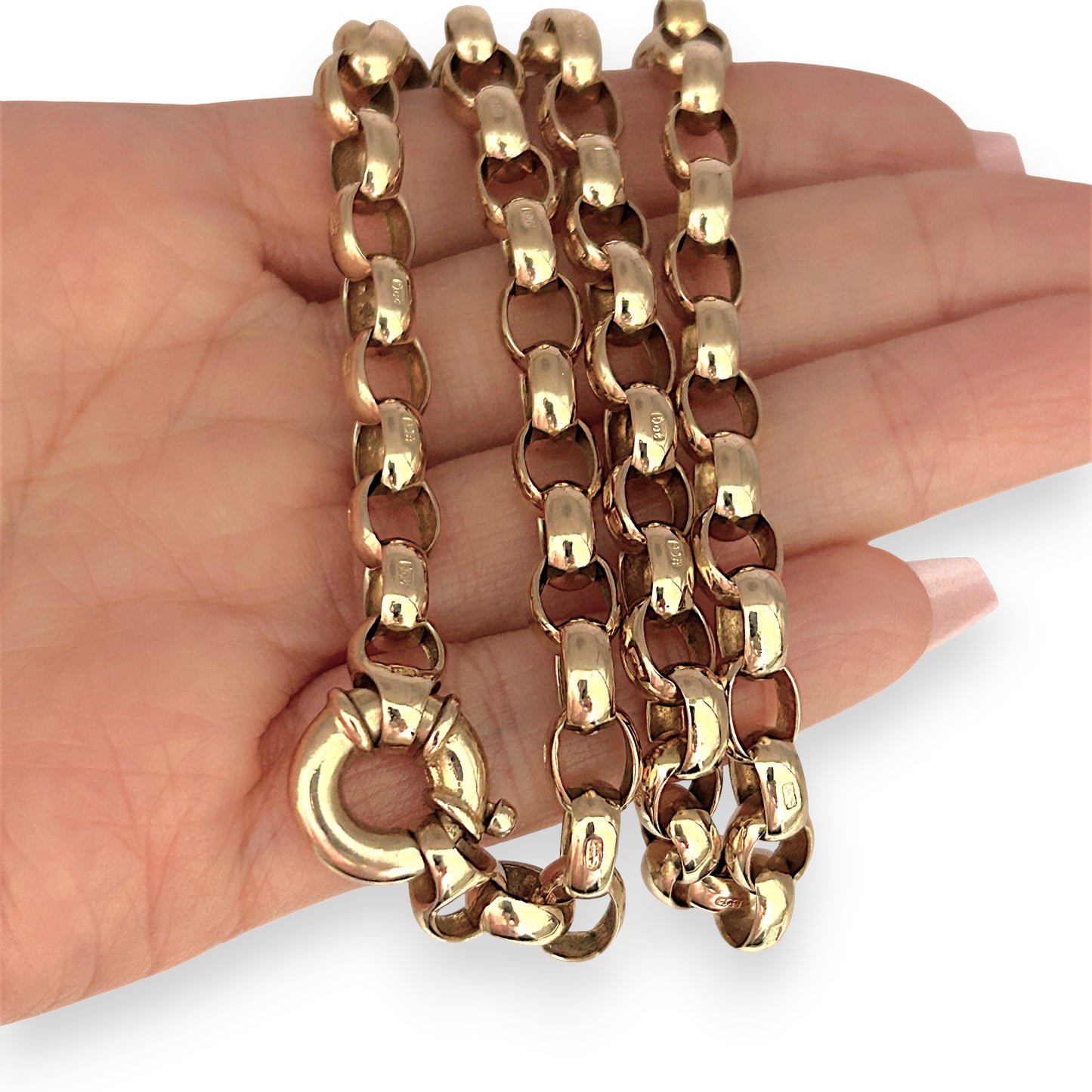 GOLD DEAL | 9ct (9K) Gold Imperial Loop Belcher Chain 50cm - Stunning Investment