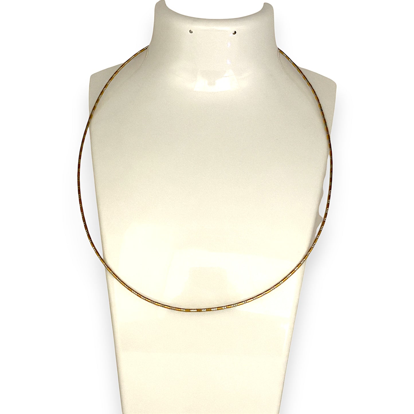 GOLD DEAL | 18ct (18K) Y/W Gold Two Tone Fine Cord Chain Length 36cm