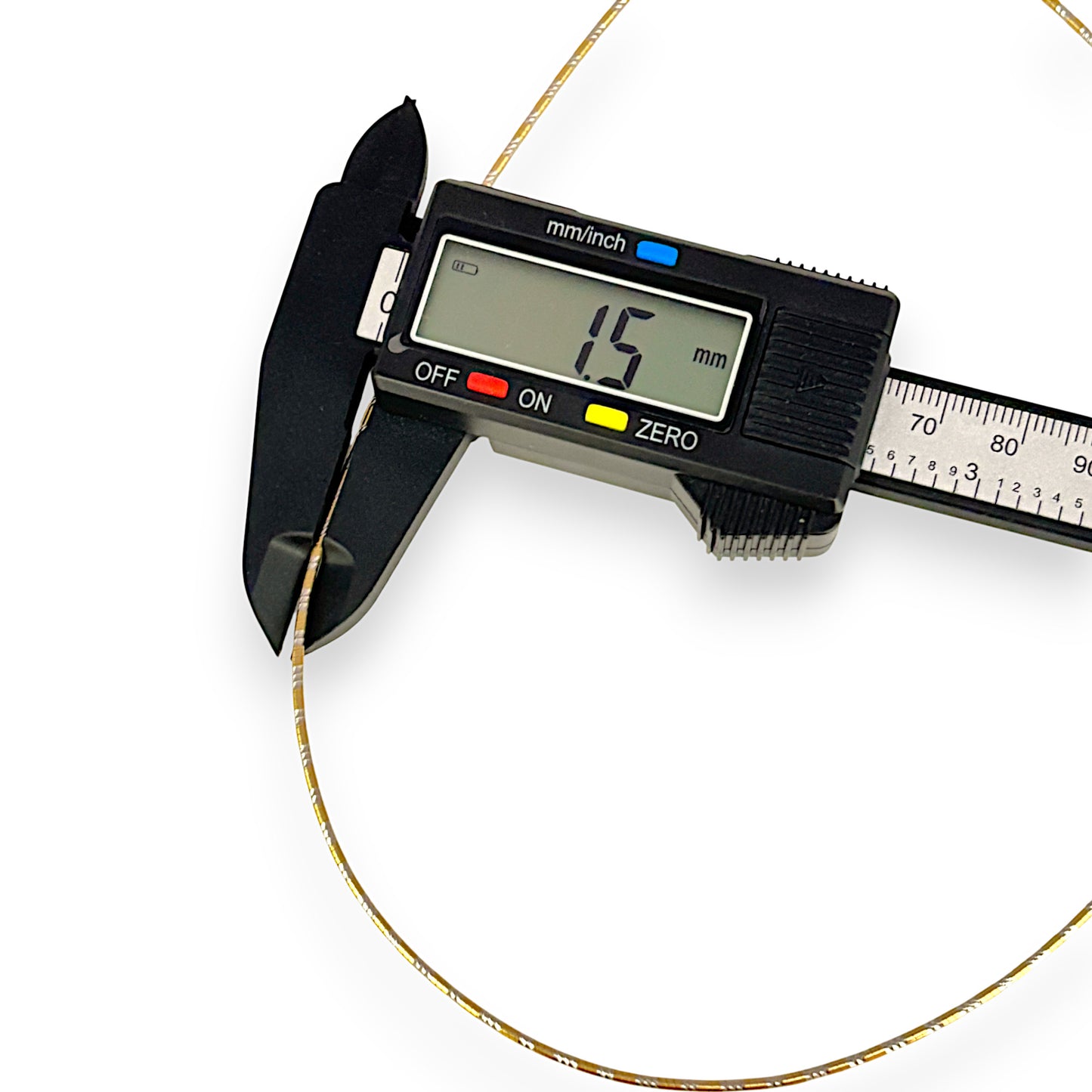 GOLD DEAL | 18ct (18K) Y/W Gold Two Tone Fine Cord Chain Length 36cm
