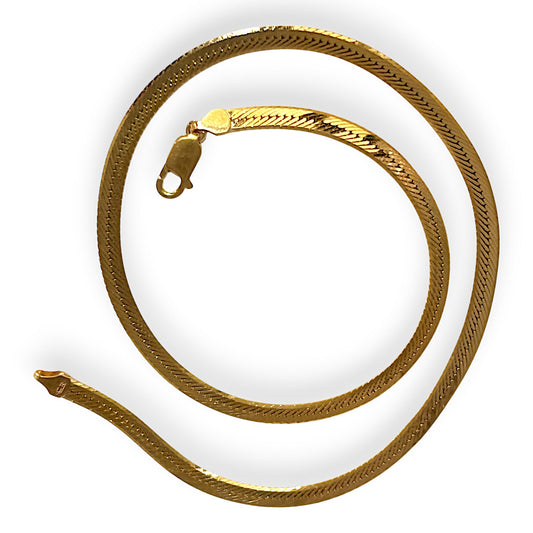 GOLD DEAL | 9ct Gold Snake Herringbone Chain Length 41cm