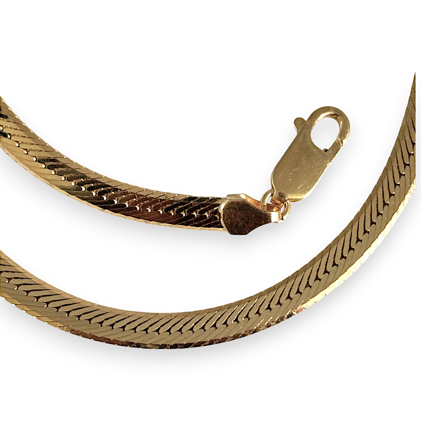 GOLD DEAL | 9ct Gold Snake Herringbone Chain Length 41cm