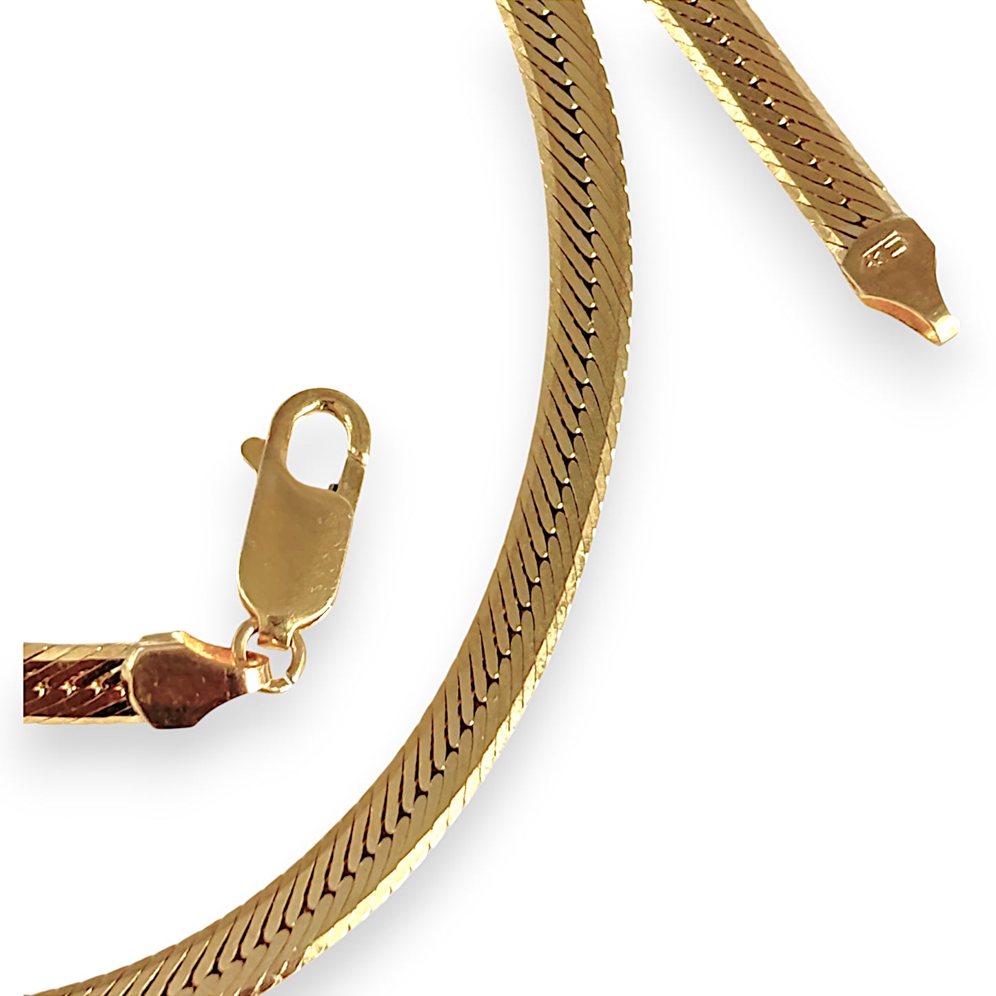 GOLD DEAL | 9ct Gold Snake Herringbone Chain Length 41cm