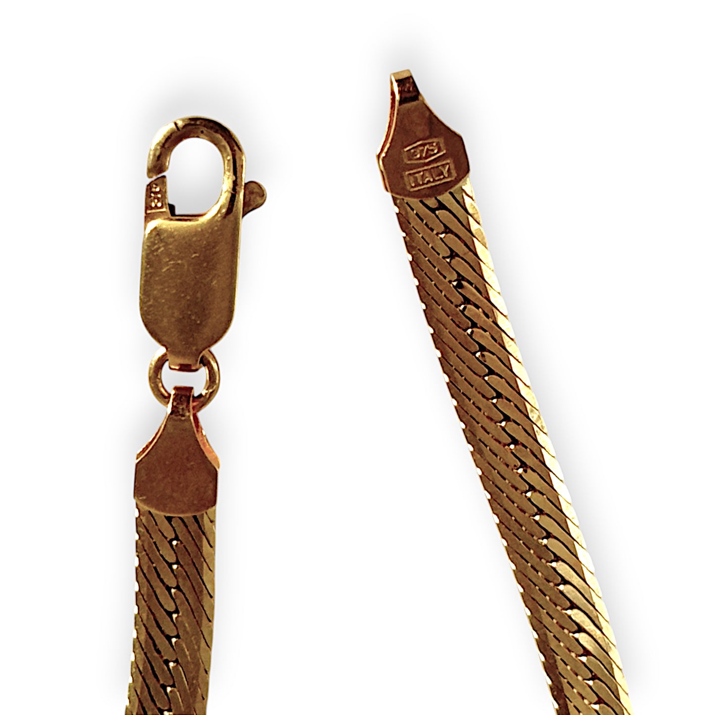 GOLD DEAL | 9ct Gold Snake Herringbone Chain Length 41cm