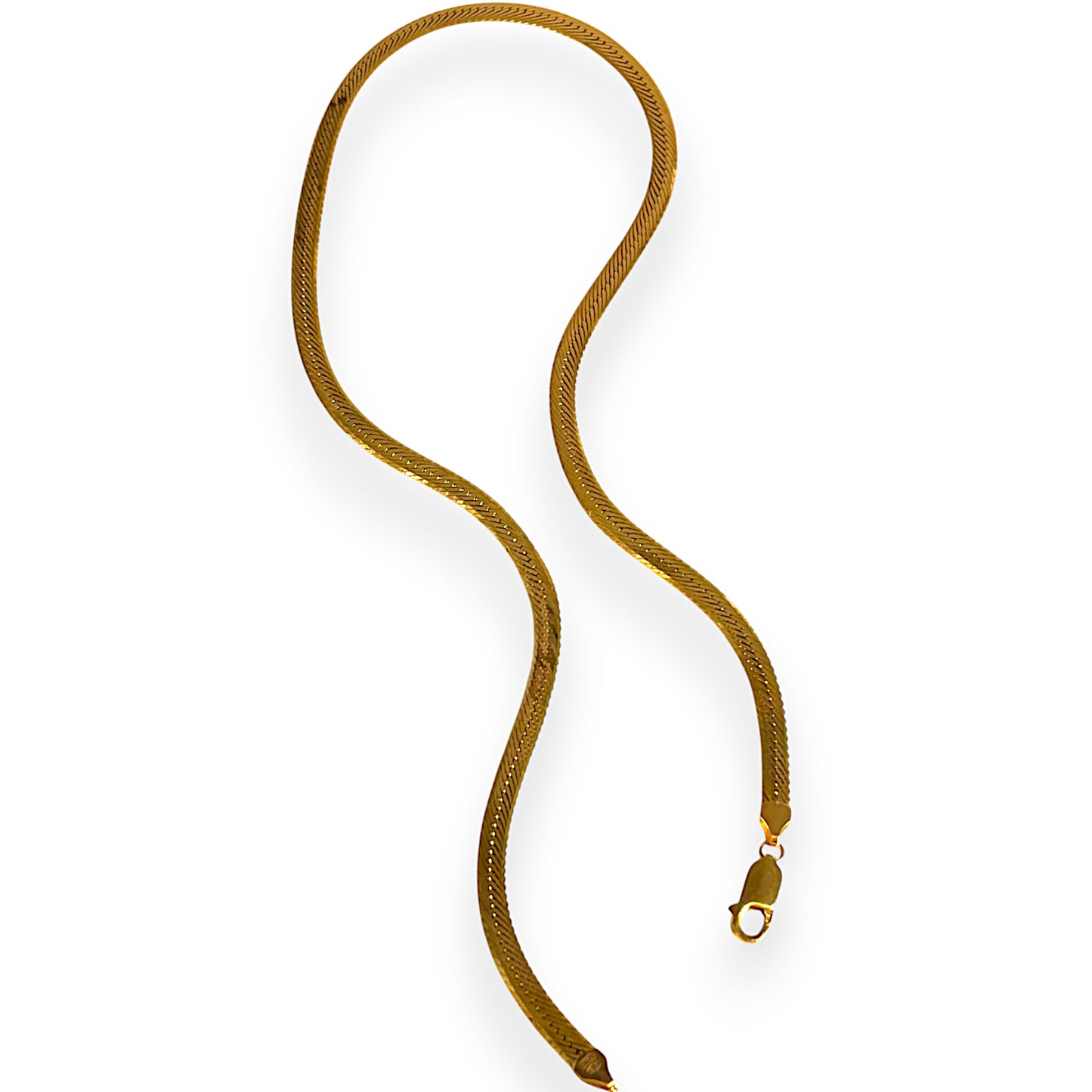 GOLD DEAL | 9ct Gold Snake Herringbone Chain Length 41cm