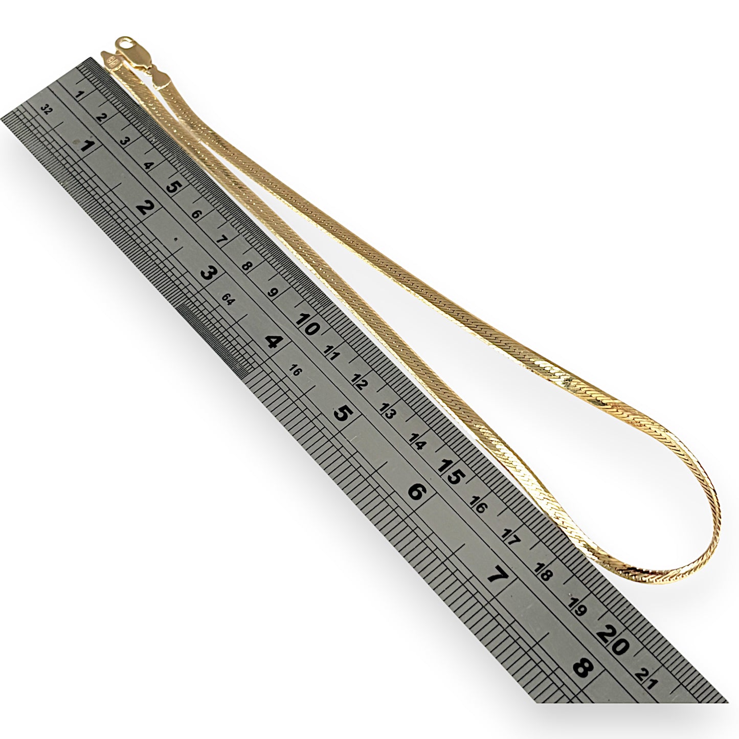 GOLD DEAL | 9ct Gold Snake Herringbone Chain Length 41cm