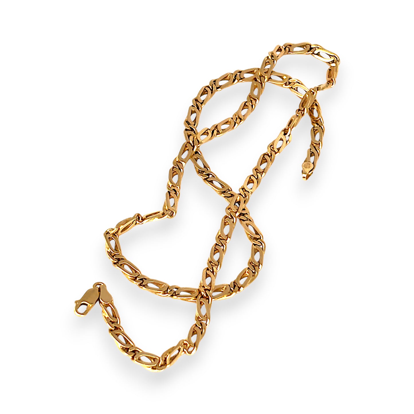 GOLD DEAL | 9ct (9K) Gold Commanding Crossover Link 55cm Chain
