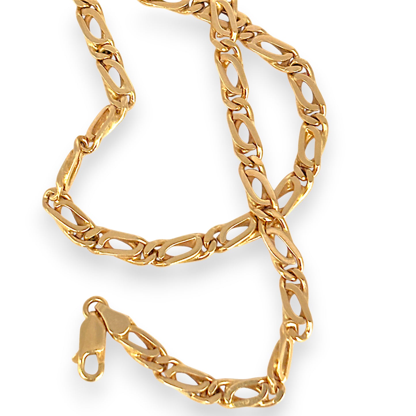GOLD DEAL | 9ct (9K) Gold Commanding Crossover Link 55cm Chain