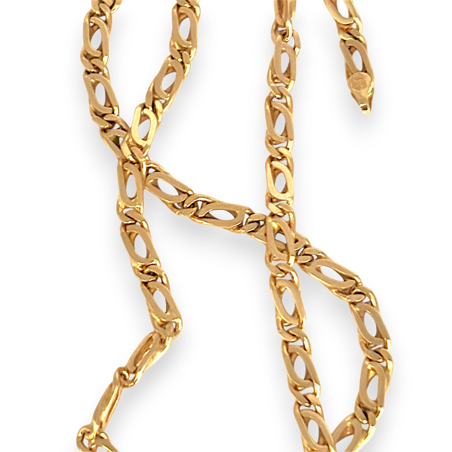 GOLD DEAL | 9ct (9K) Gold Commanding Crossover Link 55cm Chain