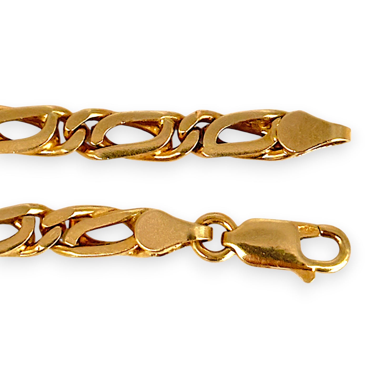 GOLD DEAL | 9ct (9K) Gold Commanding Crossover Link 55cm Chain