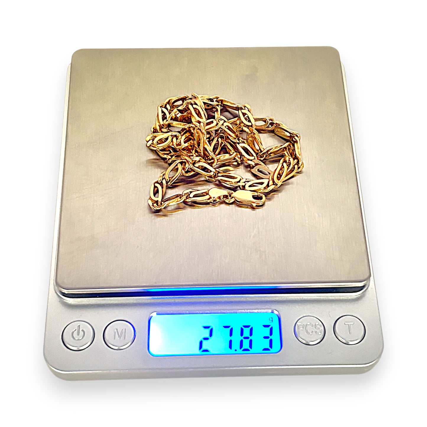 GOLD DEAL | 9ct (9K) Gold Commanding Crossover Link 55cm Chain