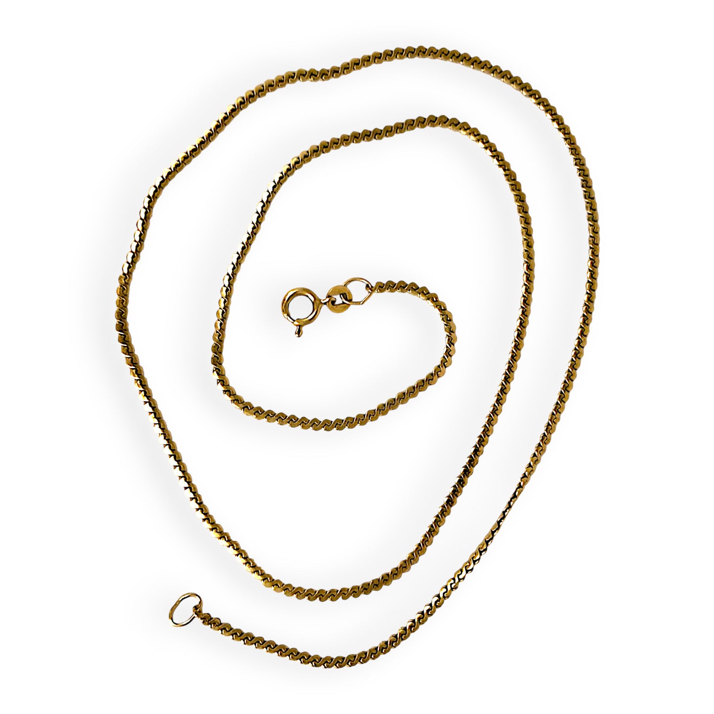 GOLD DEAL | FLASH SALE 9ct (9K) Gold Silken Snake 47cm Chain NZ