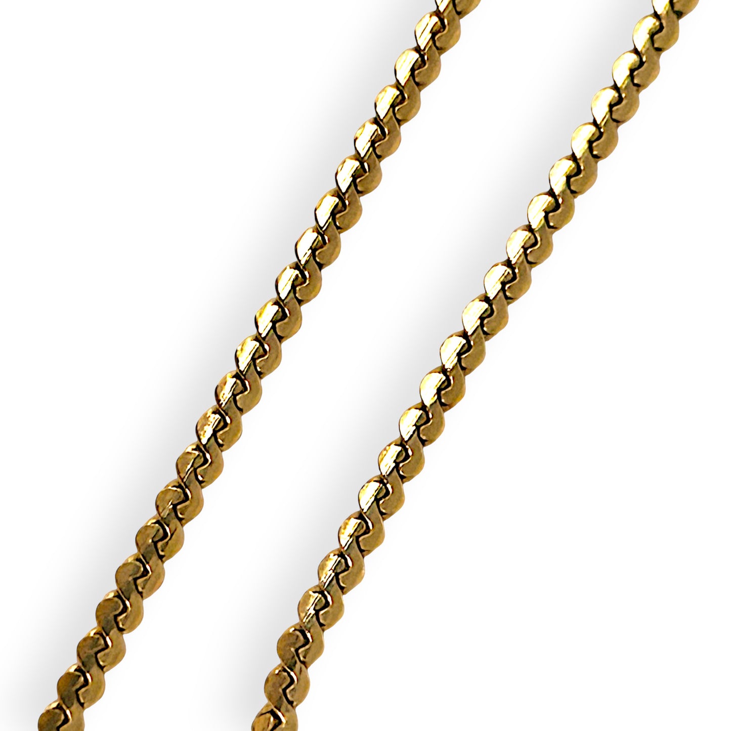 GOLD DEAL | FLASH SALE 9ct (9K) Gold Silken Snake 47cm Chain NZ