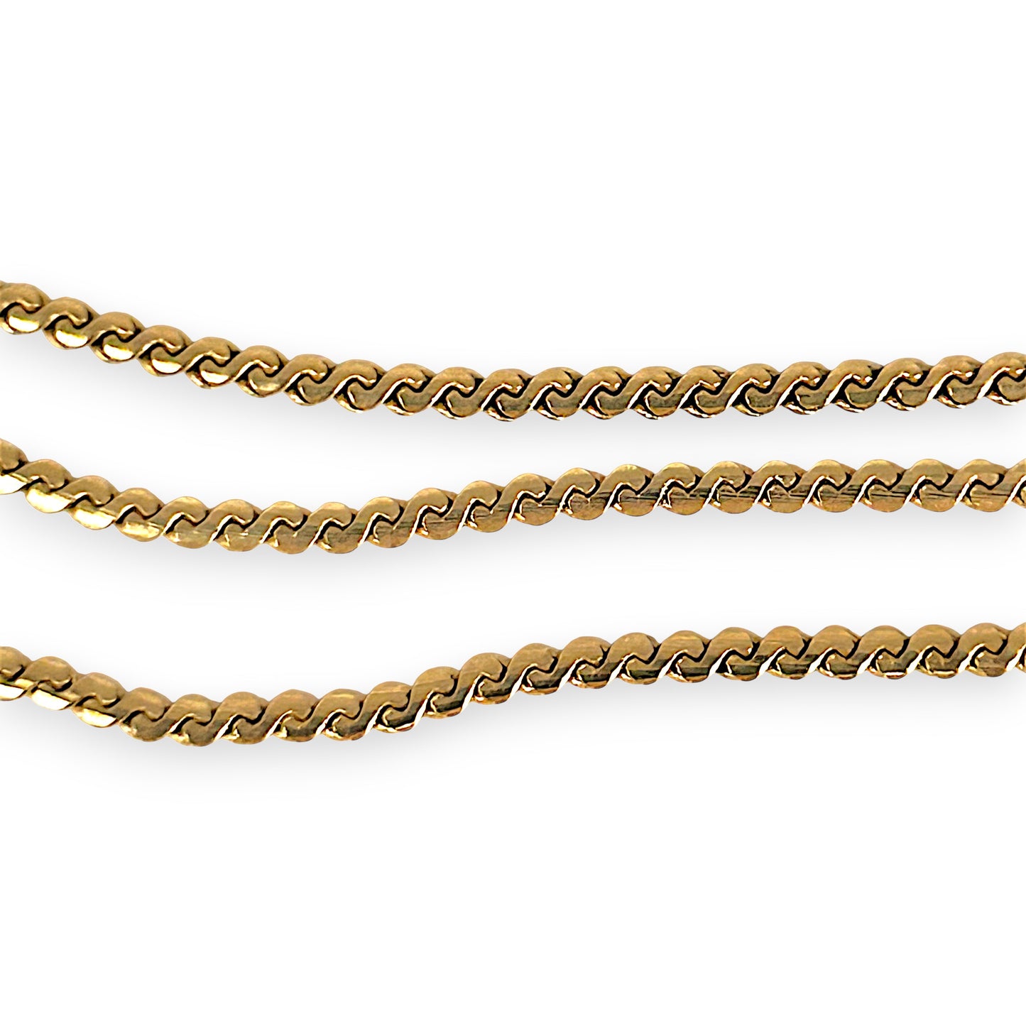GOLD DEAL | FLASH SALE 9ct (9K) Gold Silken Snake 47cm Chain NZ