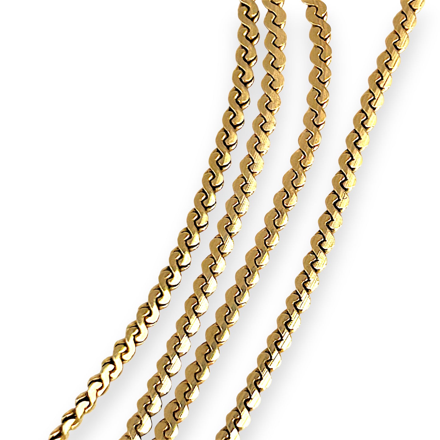 GOLD DEAL | FLASH SALE 9ct (9K) Gold Silken Snake 47cm Chain NZ