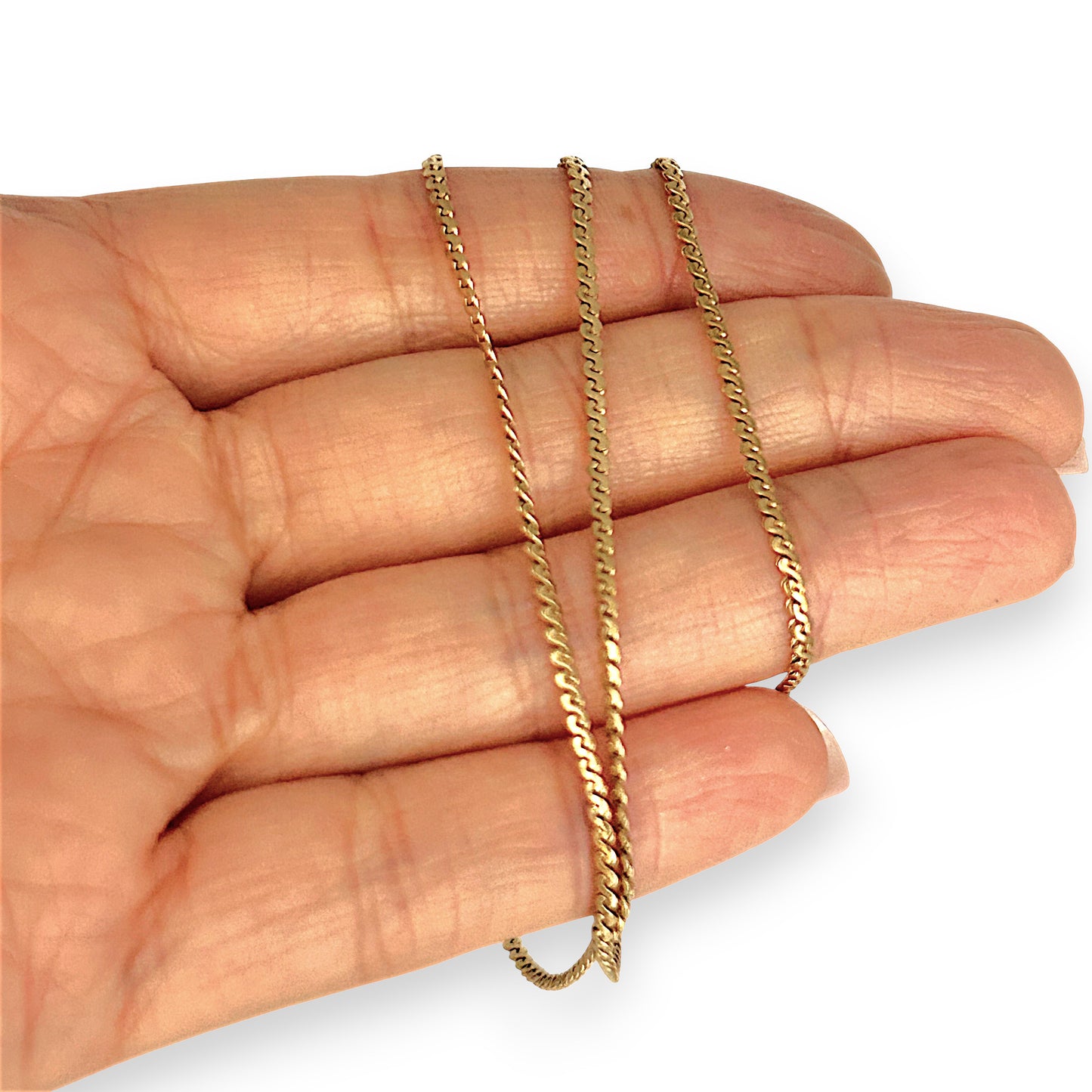 GOLD DEAL | FLASH SALE 9ct (9K) Gold Silken Snake 47cm Chain NZ