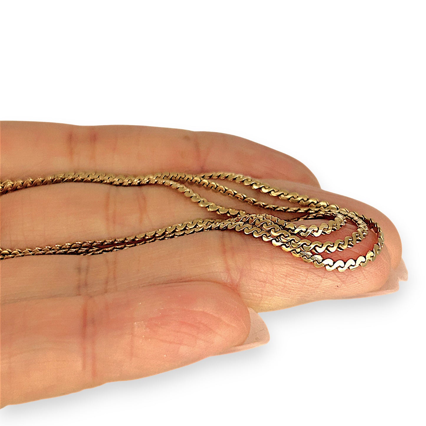 GOLD DEAL | FLASH SALE 9ct (9K) Gold Silken Snake 47cm Chain NZ