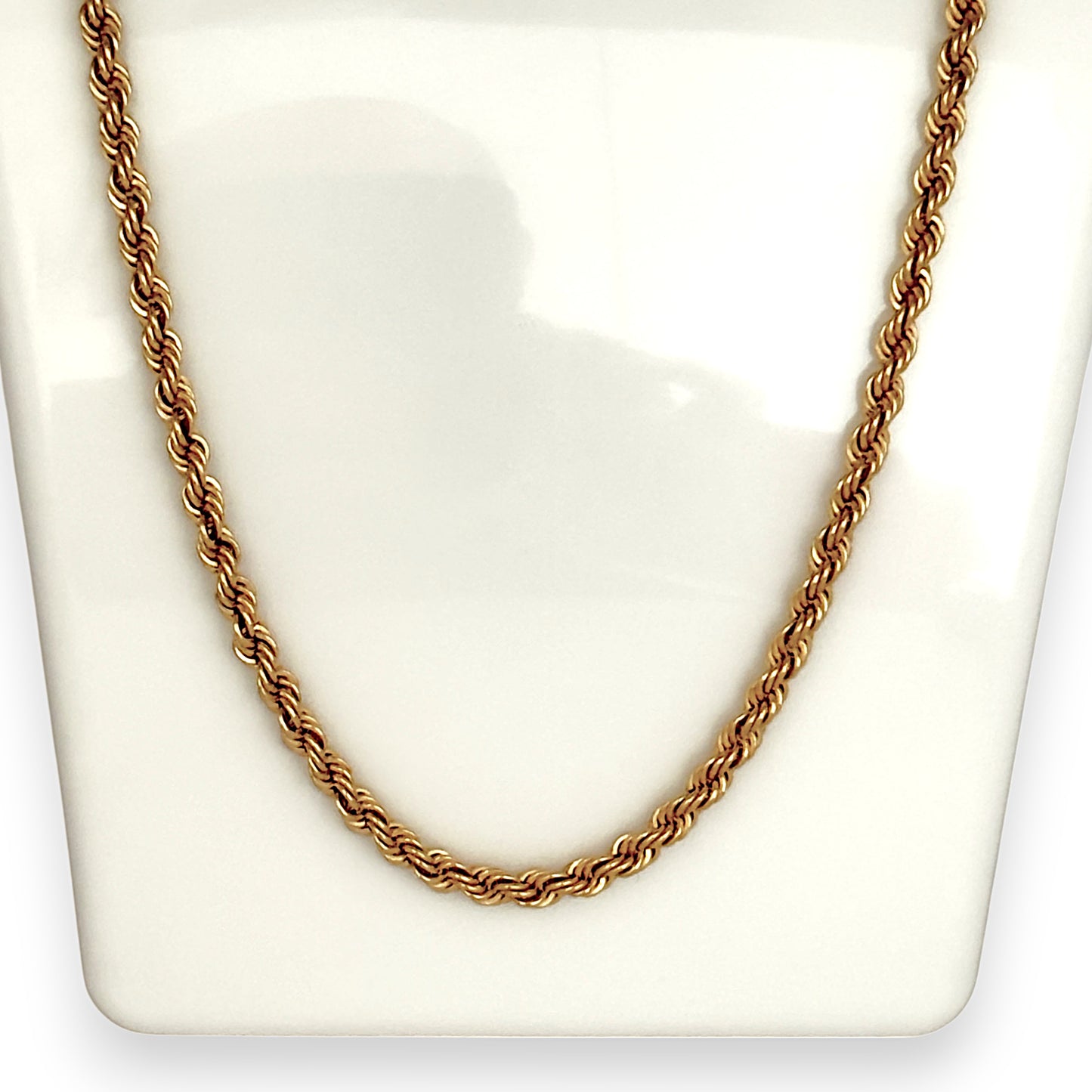 9ct Gold Rope Chain Length 50cm. R # 1031