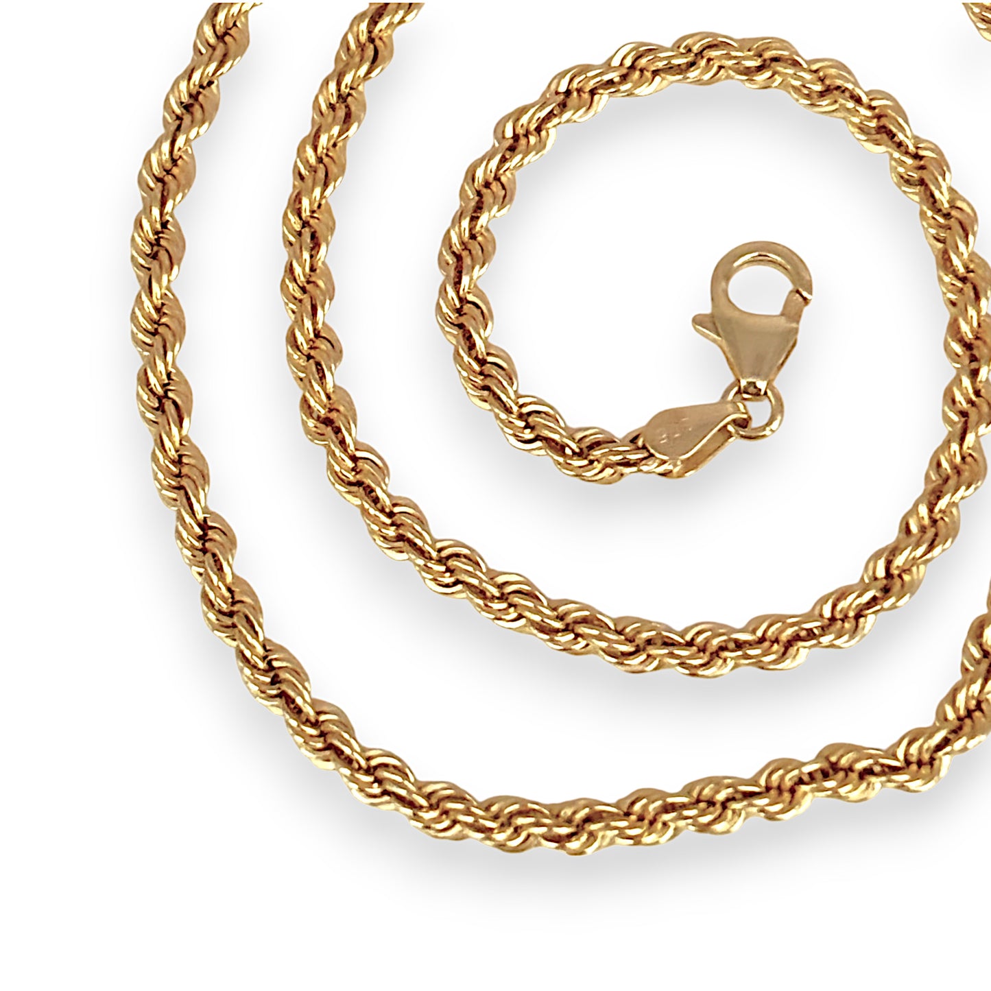 9ct Gold Rope Chain Length 50cm. R # 1031