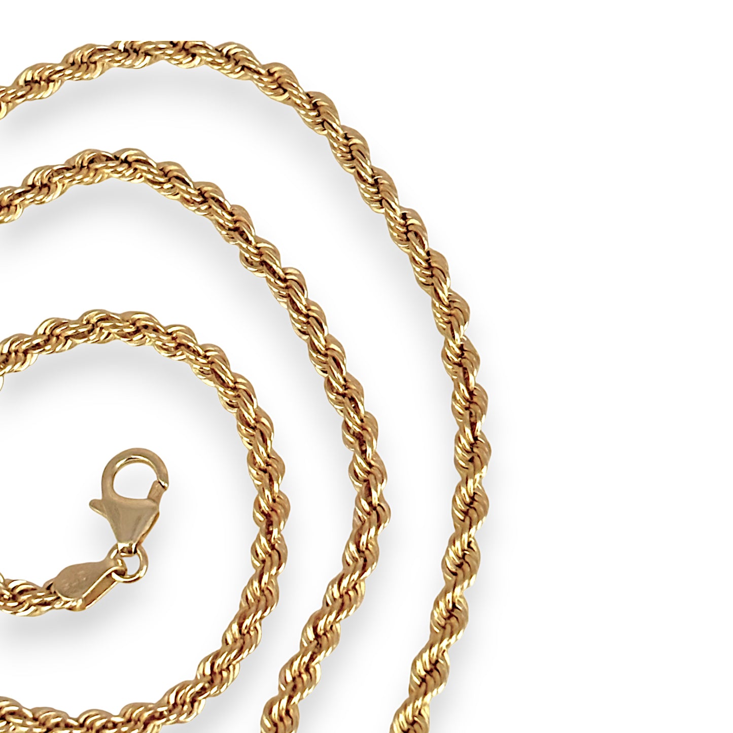 9ct Gold Rope Chain Length 50cm. R # 1031