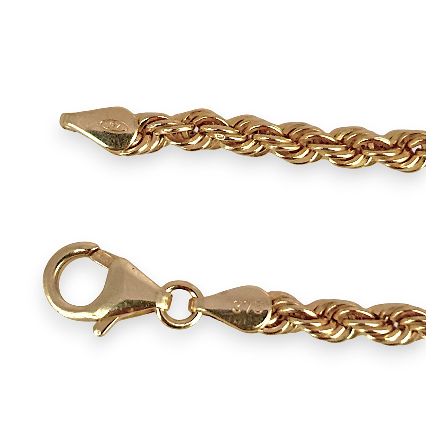 9ct Gold Rope Chain Length 50cm. R # 1031