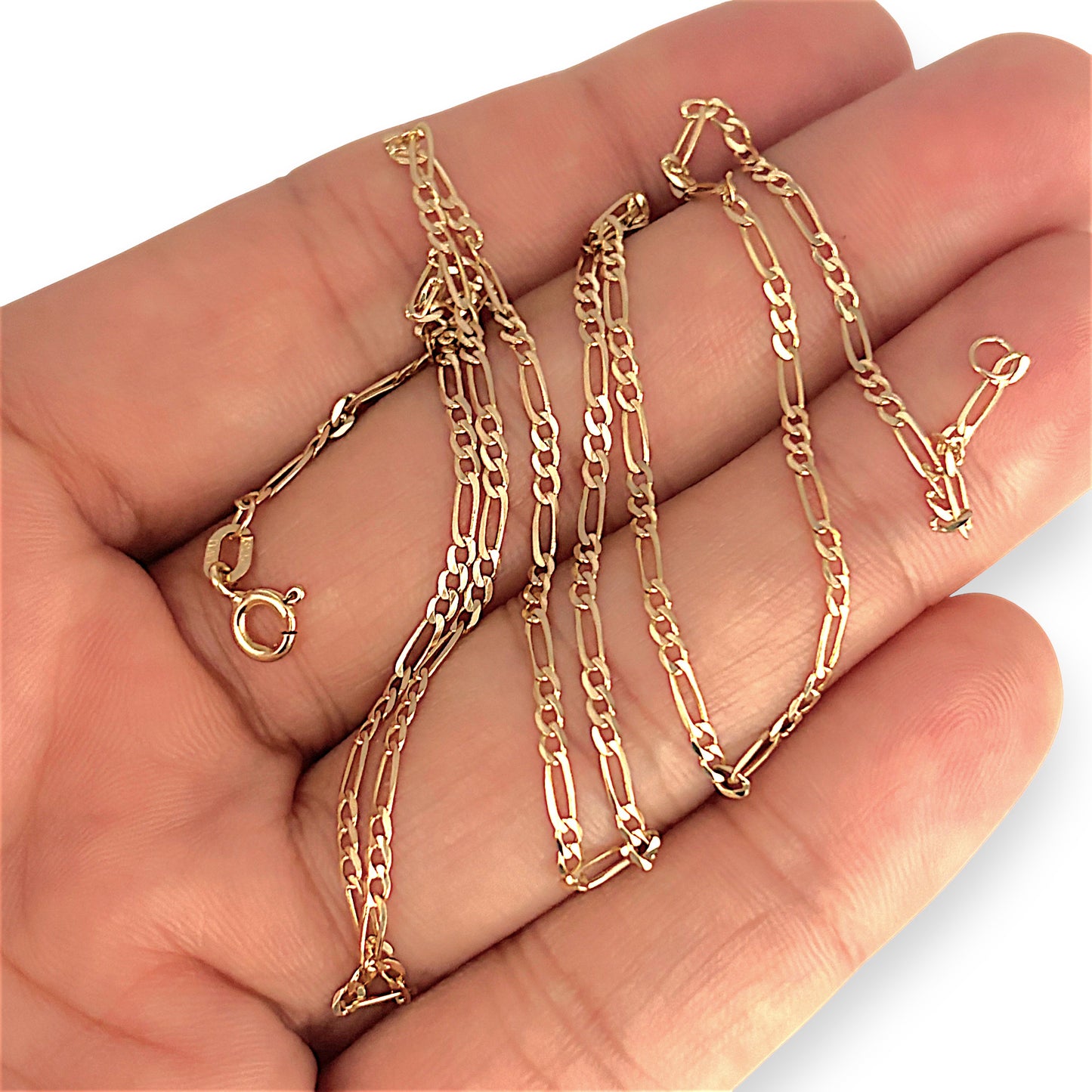 GOLD DEAL | 9ct (9K) Gold Sleek 3 - 1 Figaro 48cm Chain Refurbished