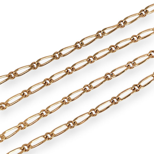 GOLD DEAL | 9ct (9K) Gold 1 - 1 Forever Figaro 49cm Chain