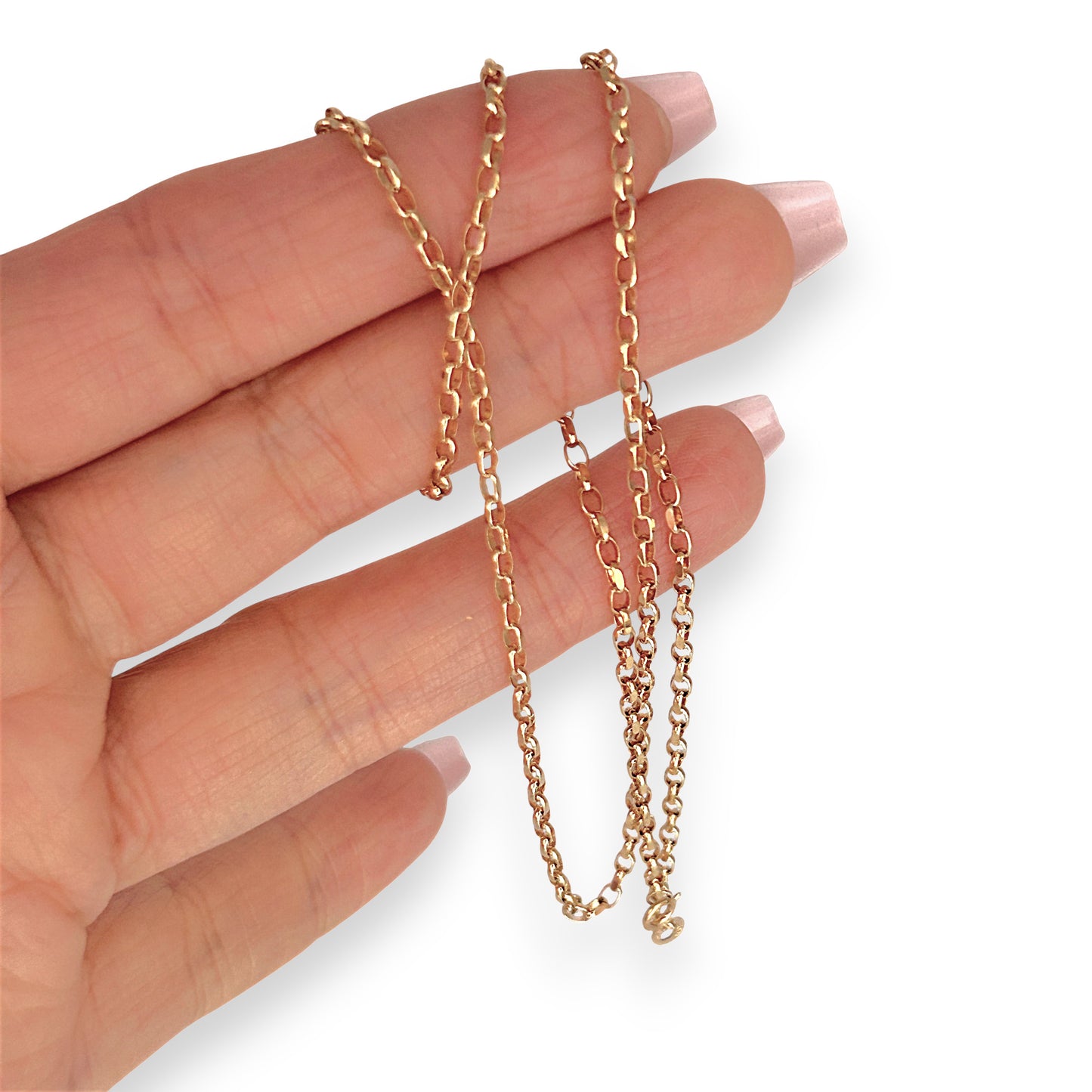 GOLD DEAL | 9ct (9K) Gold Elegance Belcher Chain 49cm Refurbished