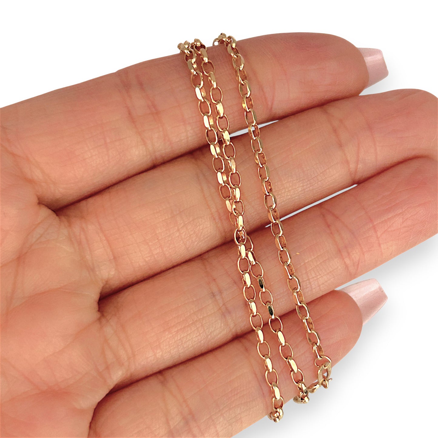 GOLD DEAL | 9ct (9K) Gold Elegance Belcher Chain 49cm Refurbished