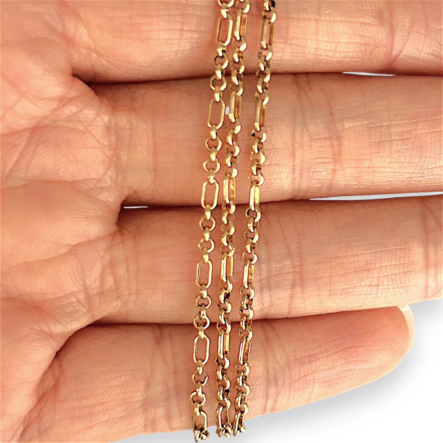 GOLD DEAL | 9ct (9K) Gold Peerless Paprclip Belcher 51cm Chain