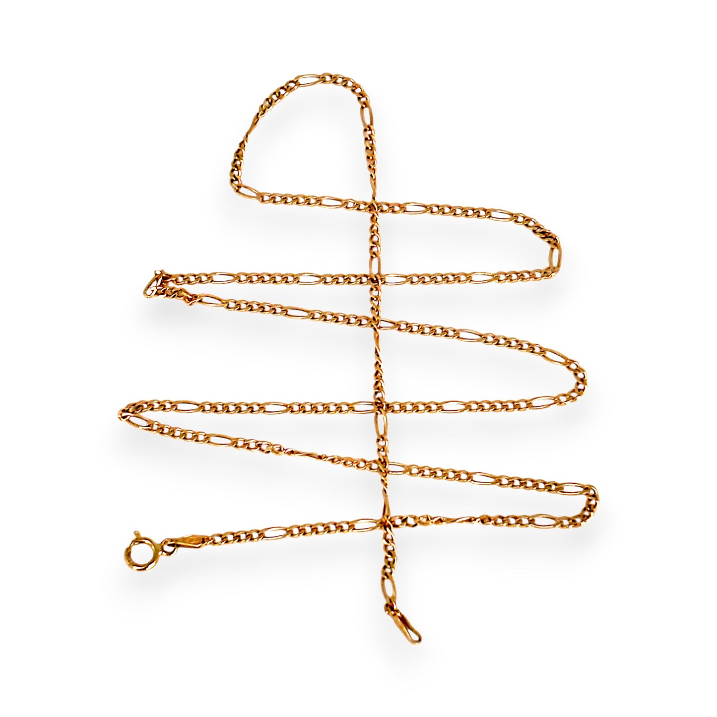 GOLD DEAL | 9ct (9K) Gold Graceful 5 - 1 Figaro 51cm Chain Refurbished