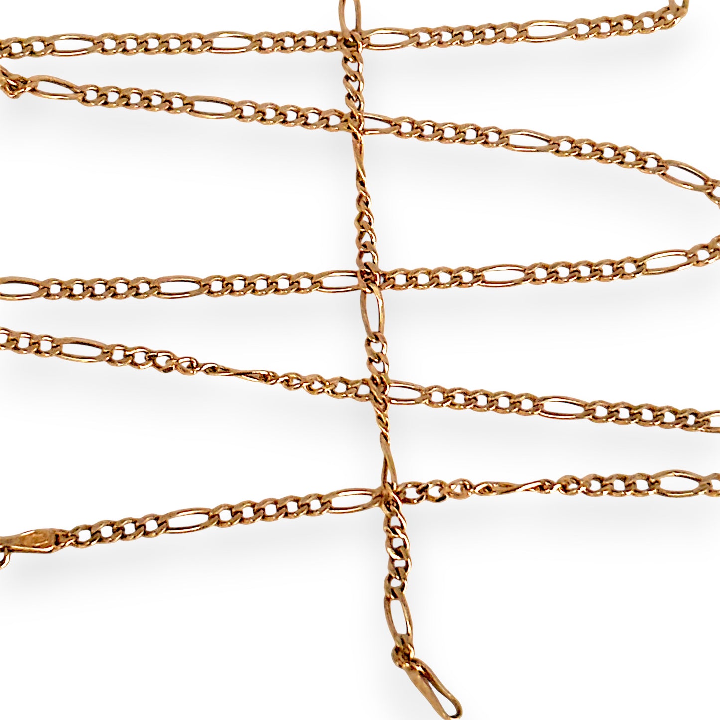 GOLD DEAL | 9ct (9K) Gold Graceful 5 - 1 Figaro 51cm Chain Refurbished